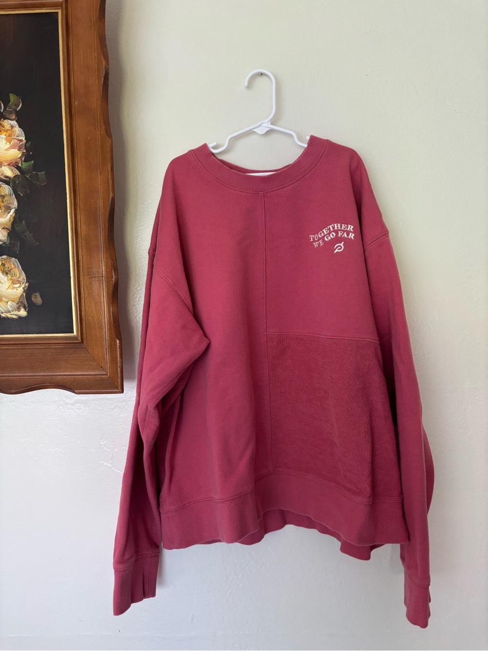 Peloton Casual Oversized Crewneck Sweatshirt - Dusty Rose